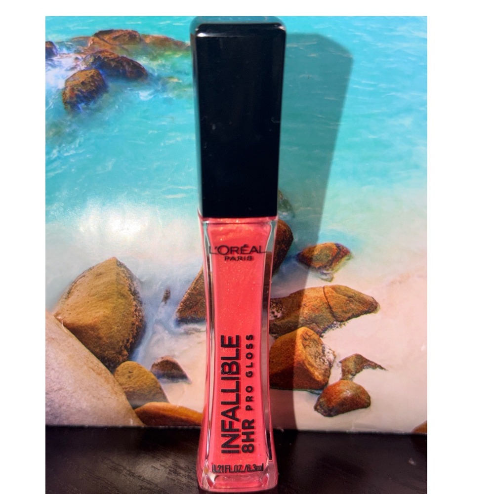 Loreal Paris Infallible 8HR Pro Gloss 415 Sunset Coral Pink Shimmer